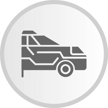 Araba Sigortası Kabartma Çemberi Gri Simge