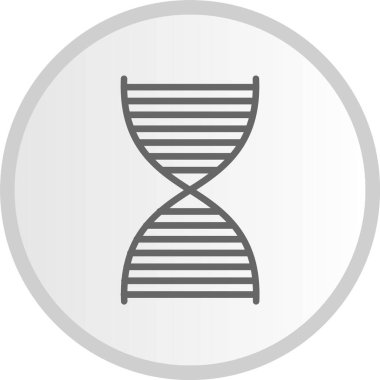 DNA Kabartma Çemberi Gri Simgesi
