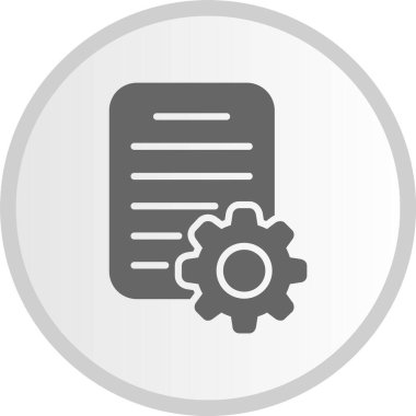 İçerik Yönetimi Gri Çember Simgesi