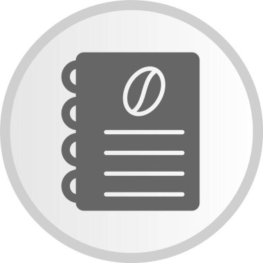 Menü Kabartması Gri Çember Simgesi