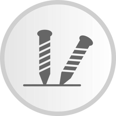 Çivi Çemberi Gri Simgesi