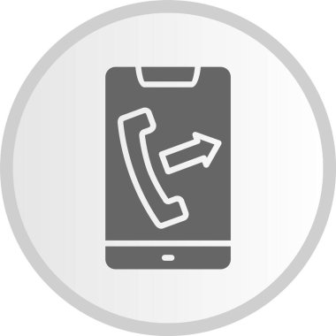 Mobil Kabartma Çemberi Gri Simgesi