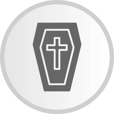 Tabut Kabartması Çember Gri Simge