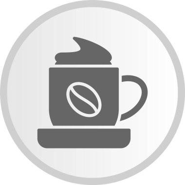 Cappucino Kabartma Çemberi Gri Simgesi