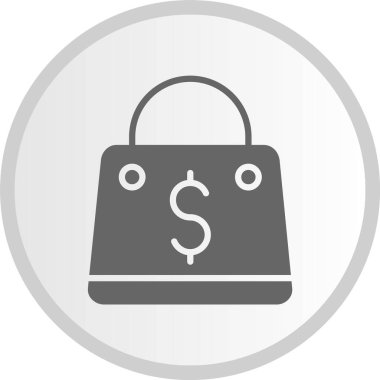 Cüzdan Kabartma Çember Gri Simge