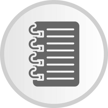 Notlar Gri Çember Simgesi