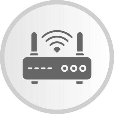 Yönlendirici Kabartma Çemberi Gri Simgesi