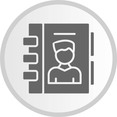 Dizin Gri Çember Simgesi