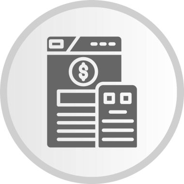 Web Tasarımı Gri Çember Simgesi