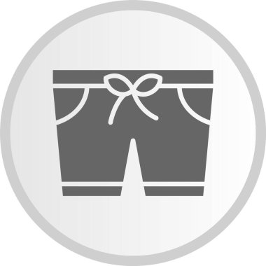 Kısa Kabartma Çemberi Gri Simgesi