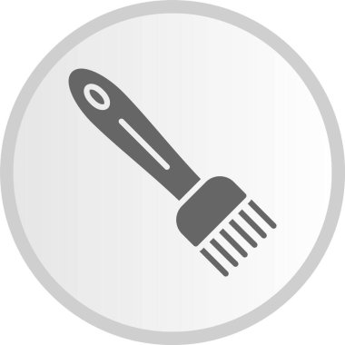 Silglyph Çemberi Gri Icone Fırça Çemberi Gri Simge