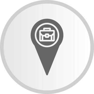 Konum Gri Çember Simgesi