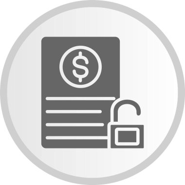 Güvensiz Kabartma Çember Gri Simge