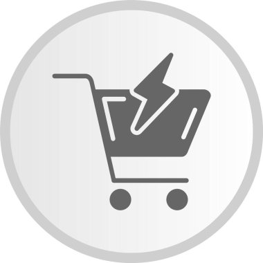 Cart Kabartma Çemberi Gri Simgesi