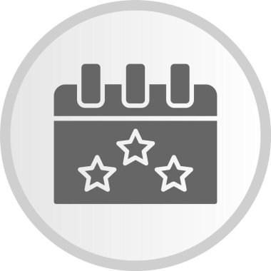 Olay Kabartması Gri Çember Simgesi