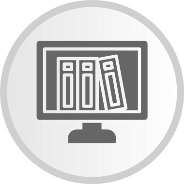 Bağlayıcı Kabartma Çember Gri Simge