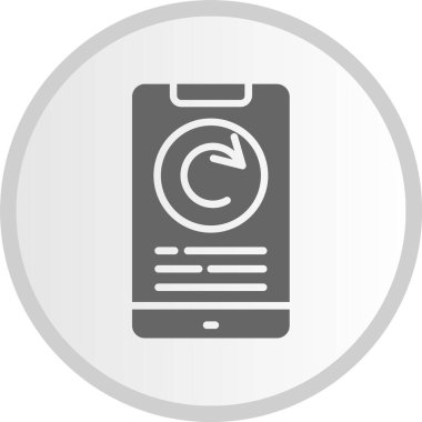 Gri Çember Simgesini Tazele