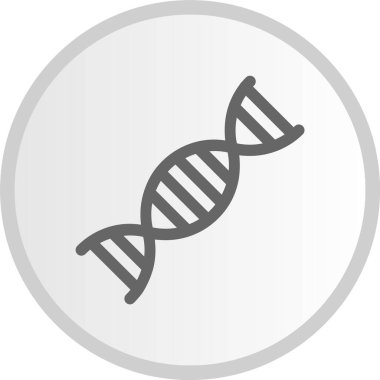 DNA Kabartma Çemberi Gri Simgesi