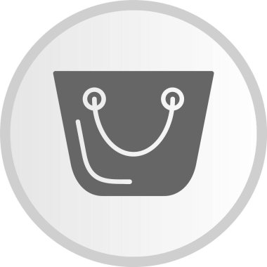 Şişirme Çanta Kabartma Çemberi Gri Simge