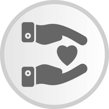 Sadakat Çemberi Gri Simgesi