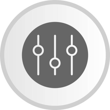 Kabartma Çemberi Gri Simgesini Ayarla