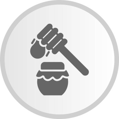 Bal Kabartma Çemberi Gri Simgesi