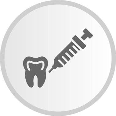 Anestezi kabartması Gri Çember Simgesi