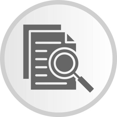 Araştırma Çemberi Gri Simgesi