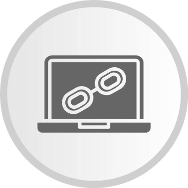 Kabartma Çemberi Gri Simgesi