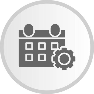 Olay Yönetimi Kabartması Gri Çember Simgesi