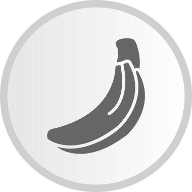 Muz Kabartması Çember Gri Simge