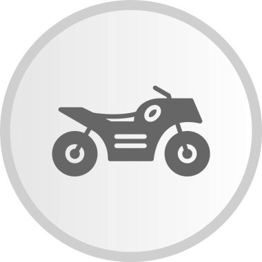 Motosiklet Gri Çember Simgesi