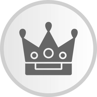 Otokrat Kabartma Çemberi Gri Simgesi