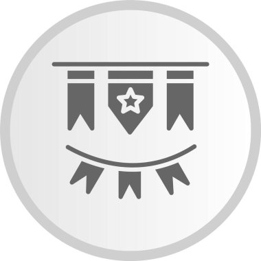 Çelenk Çemberi Gri Simgesi