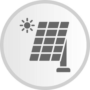 Güneş Sistemi Kabartma Çemberi Gri Simgesi