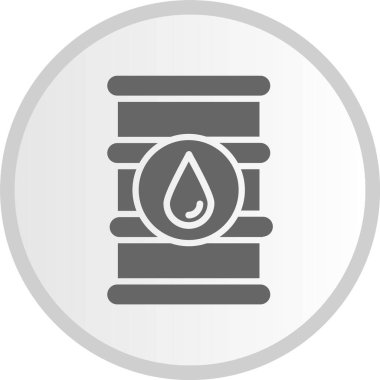 Fıçı Kabartma Çemberi Gri Simgesi