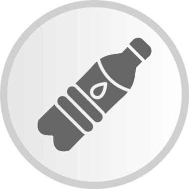 Su Şişesi Kabartma Çemberi Gri Simge