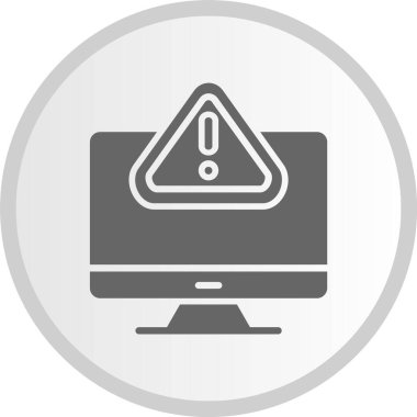 Tehlike Çemberi Gri Simgesi