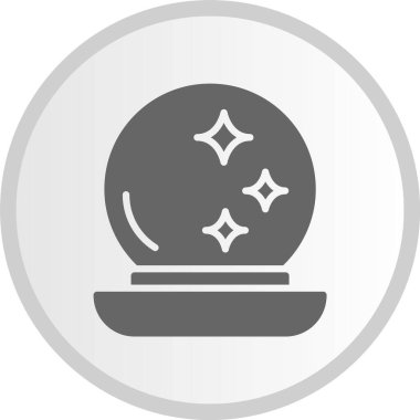 Sihirli Top Gri Çember Simgesi