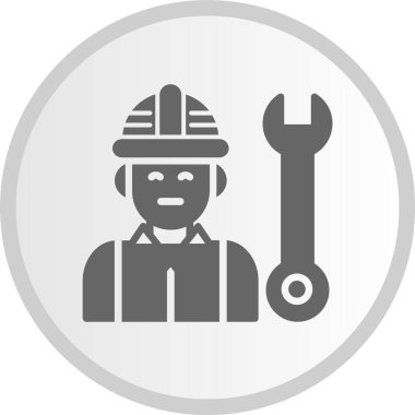 Mühendis Gri Çember Simgesi