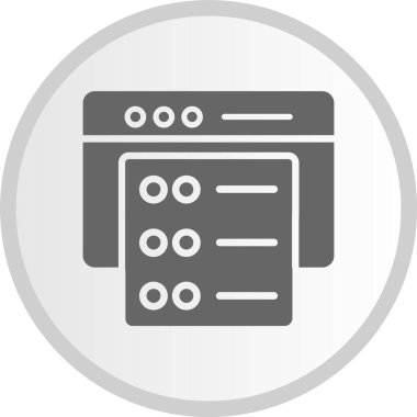 Tarayıcı Kabartma Çemberi Gri Simgesi