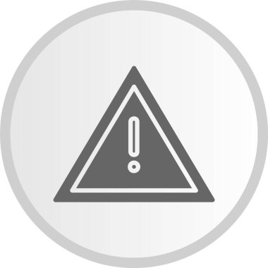 Tehlike Çemberi Gri Simgesi