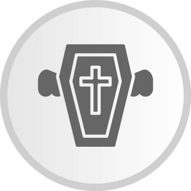 Tabut Kabartması Çember Gri Simge