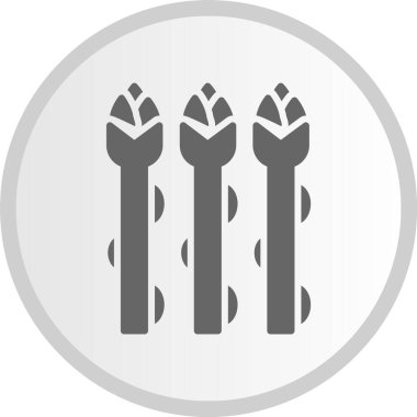 Kuşkonmaz kabartması Gri Çember Simgesi