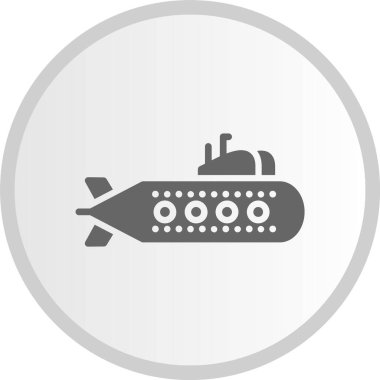 Denizaltı Kabartma Çemberi Gri Simge