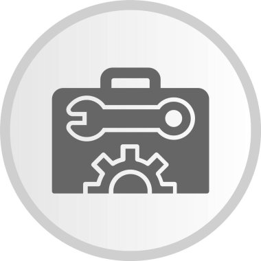 Araç takımı Kabartma Çemberi Gri Simgesi