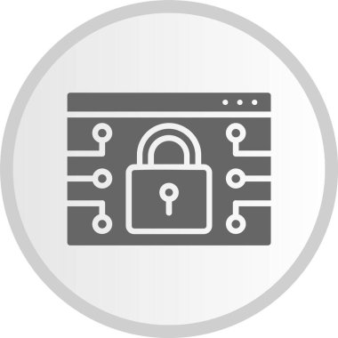 Tarayıcı Kabartma Çemberi Gri Simgesi