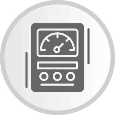 Çoklu Kabartma Çemberi Gri Simgesi