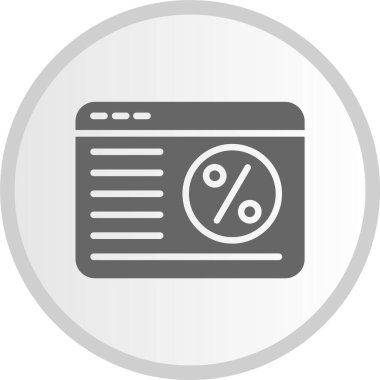 İndirimli Gri Çember Simgesi