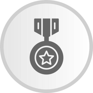 Madalya Çemberi Gri Simgesi